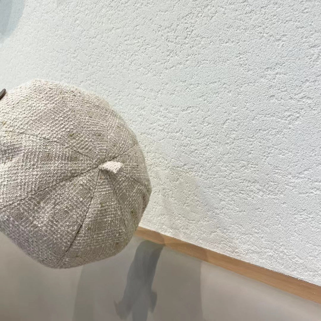 BERRET HAT IN WHITE CREAM TWEED 394274
