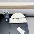 BEANIE HAT IN WHITE WOOL 416412