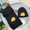 SET SCARF AND HAT IN BLACK WOOL 419147
