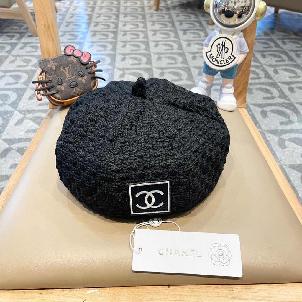 BERET HAT BLACK 431752