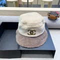 BUCKET HAT IN BEIGE MIX WENGE BROWN LAMB WOOL 431623