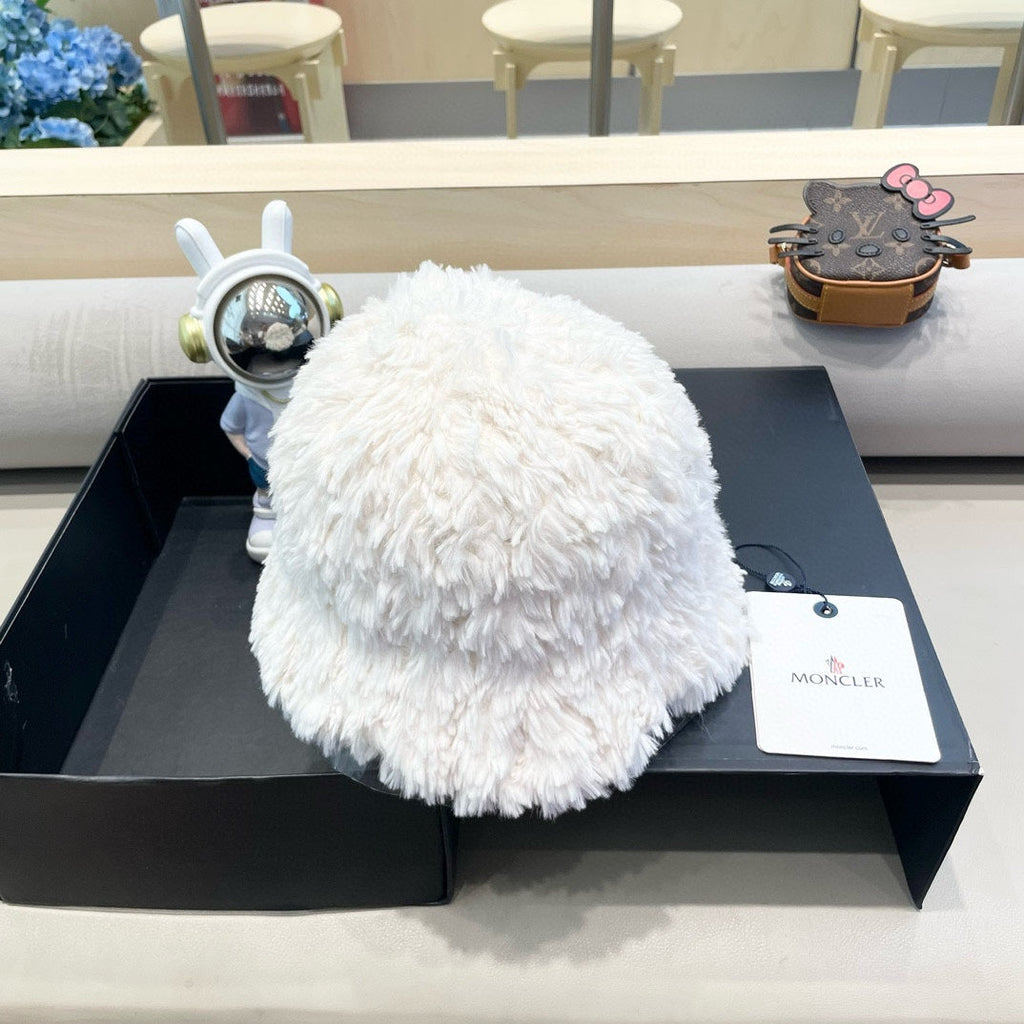 BUCKET HAT IN WHITE FLEECE 435040