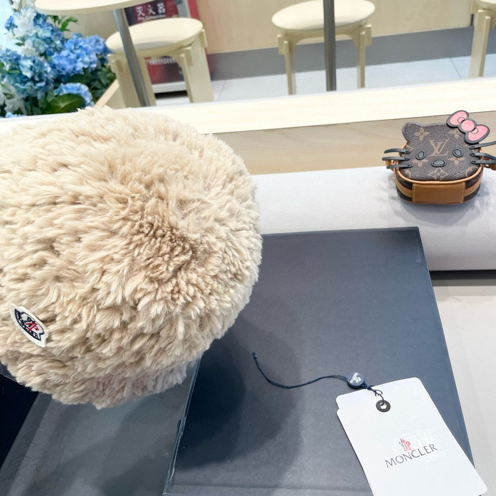 BUCKET HAT IN BISQUE BEIGE FLEECE 435043