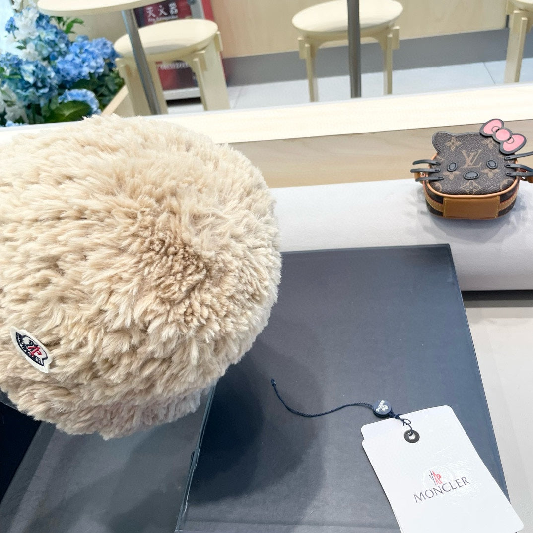 BUCKET HAT IN BISQUE BEIGE FLEECE 435043