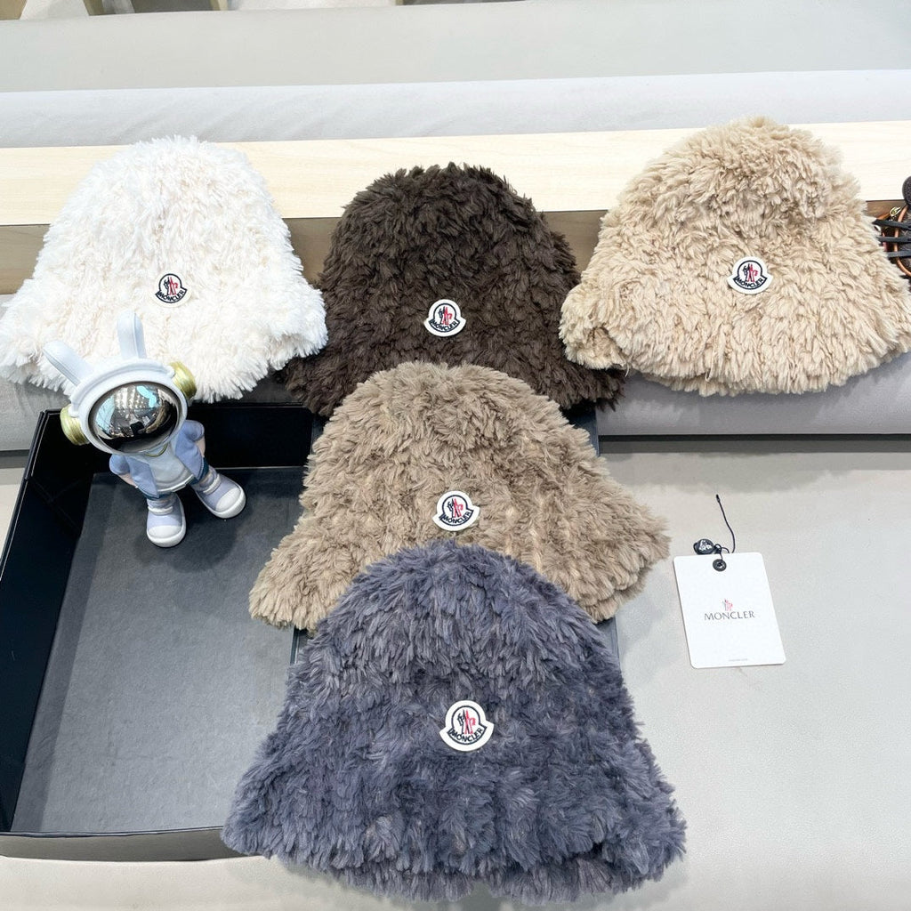 BUCKET HAT IN BISQUE BEIGE FLEECE 435043