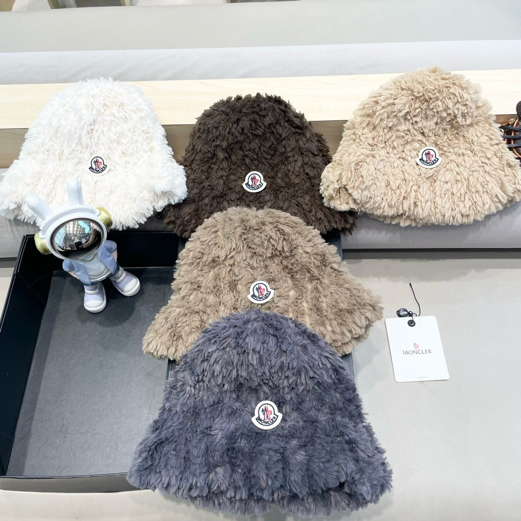 BUCKET HAT IN BISQUE BEIGE FLEECE 435043