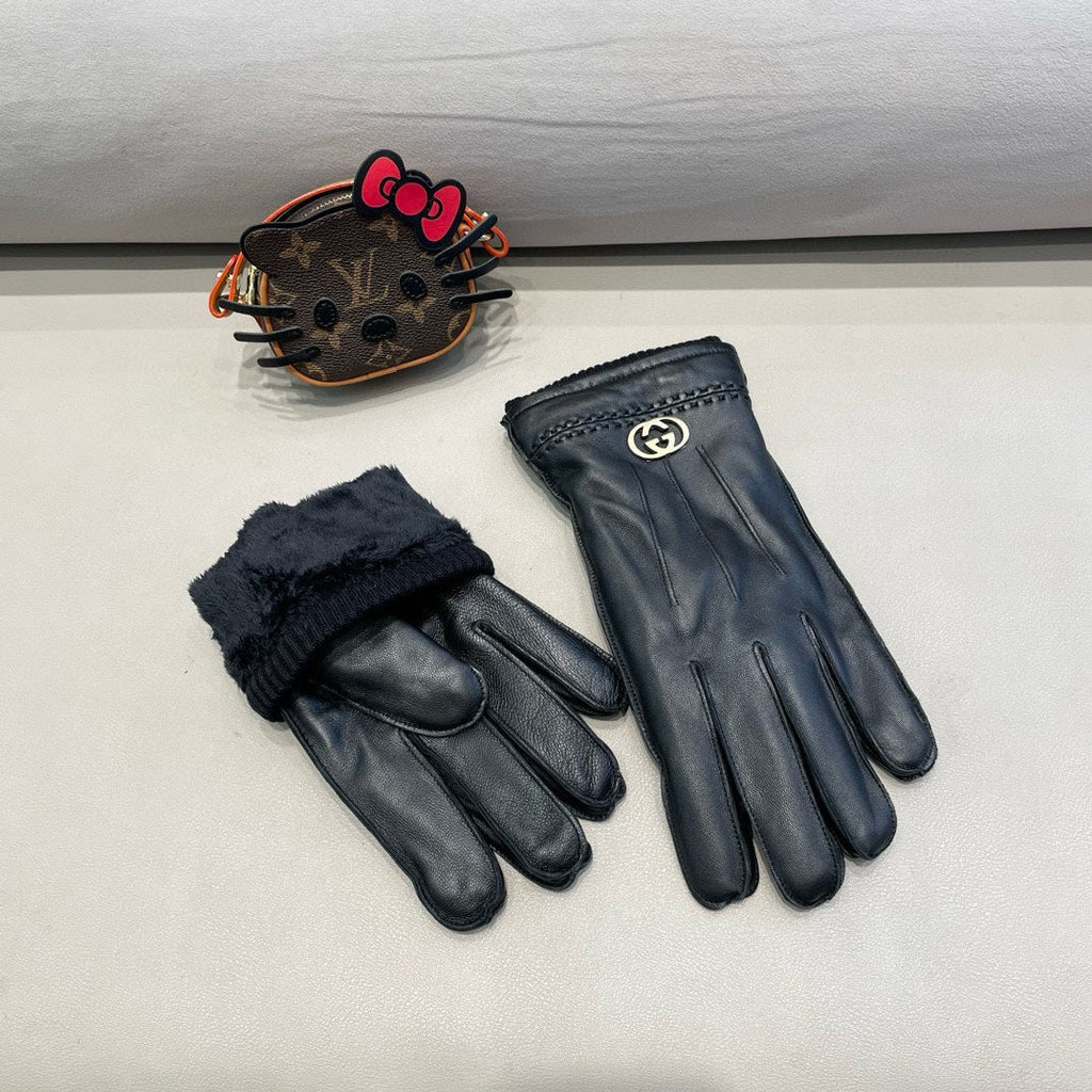 GLOVES IN BLACK LAMBSKIN 444432