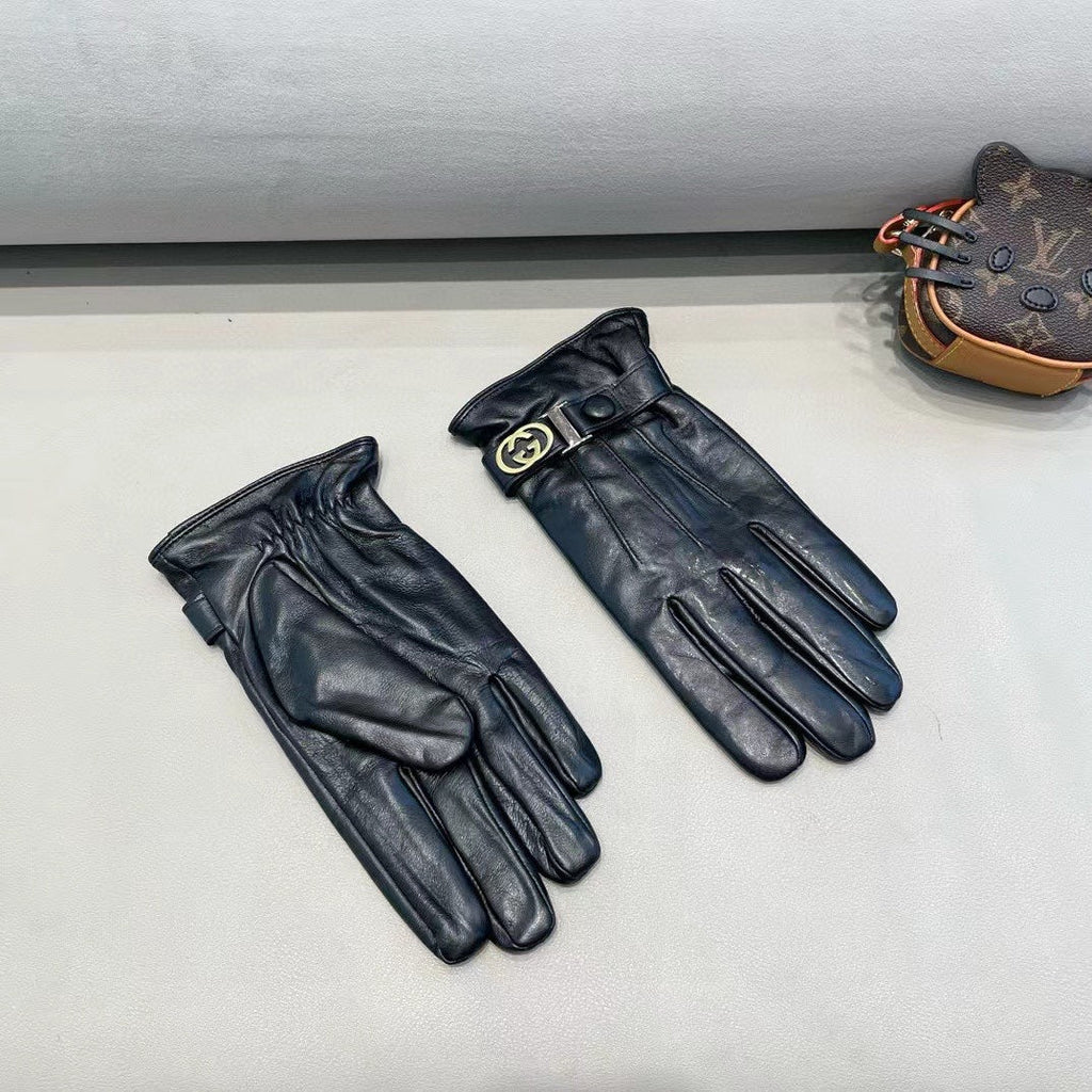 TOUCHSCREEN GLOVES IN BLACK LAMBSKIN 454568