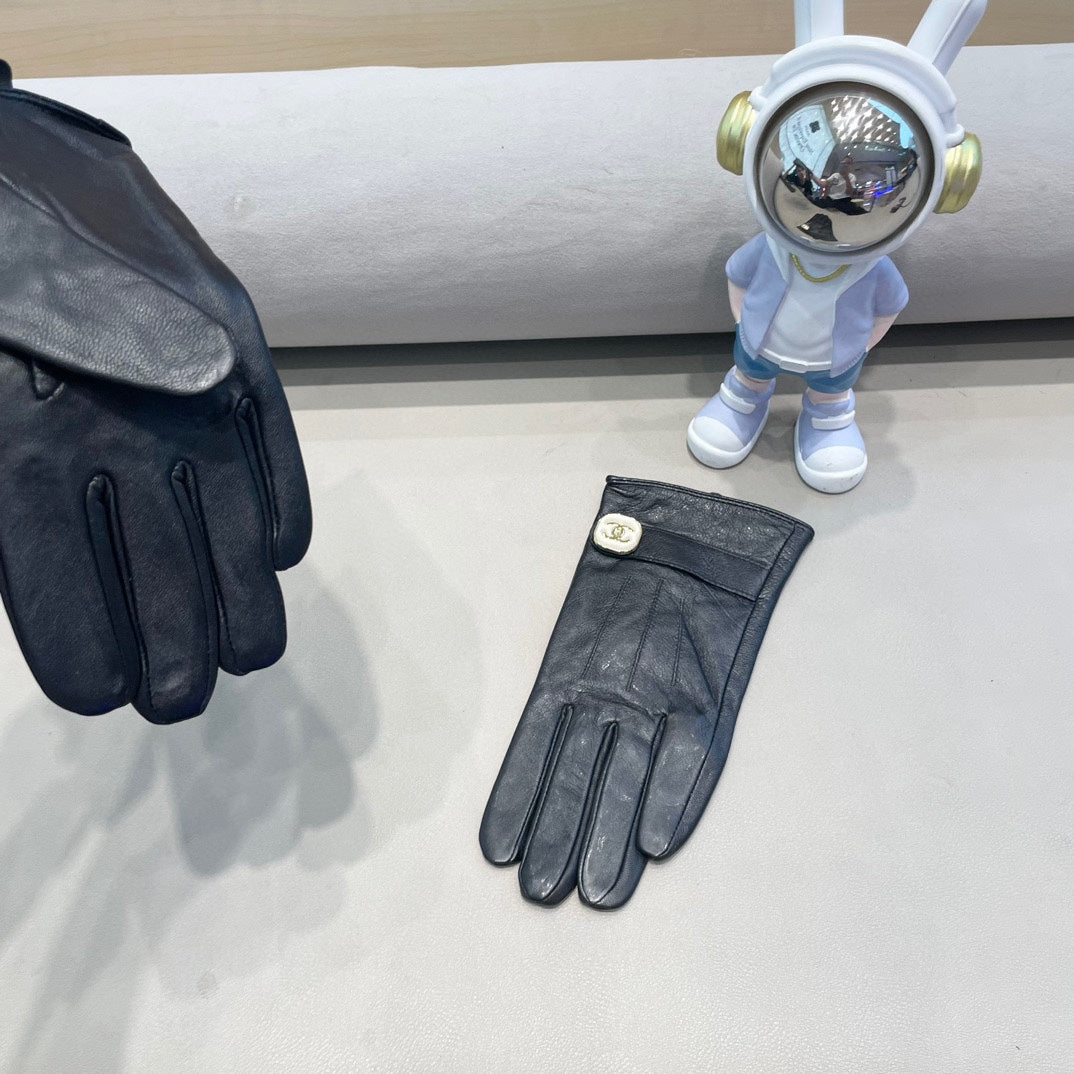 GLOVES IN BLACK LAMBSKIN 463791