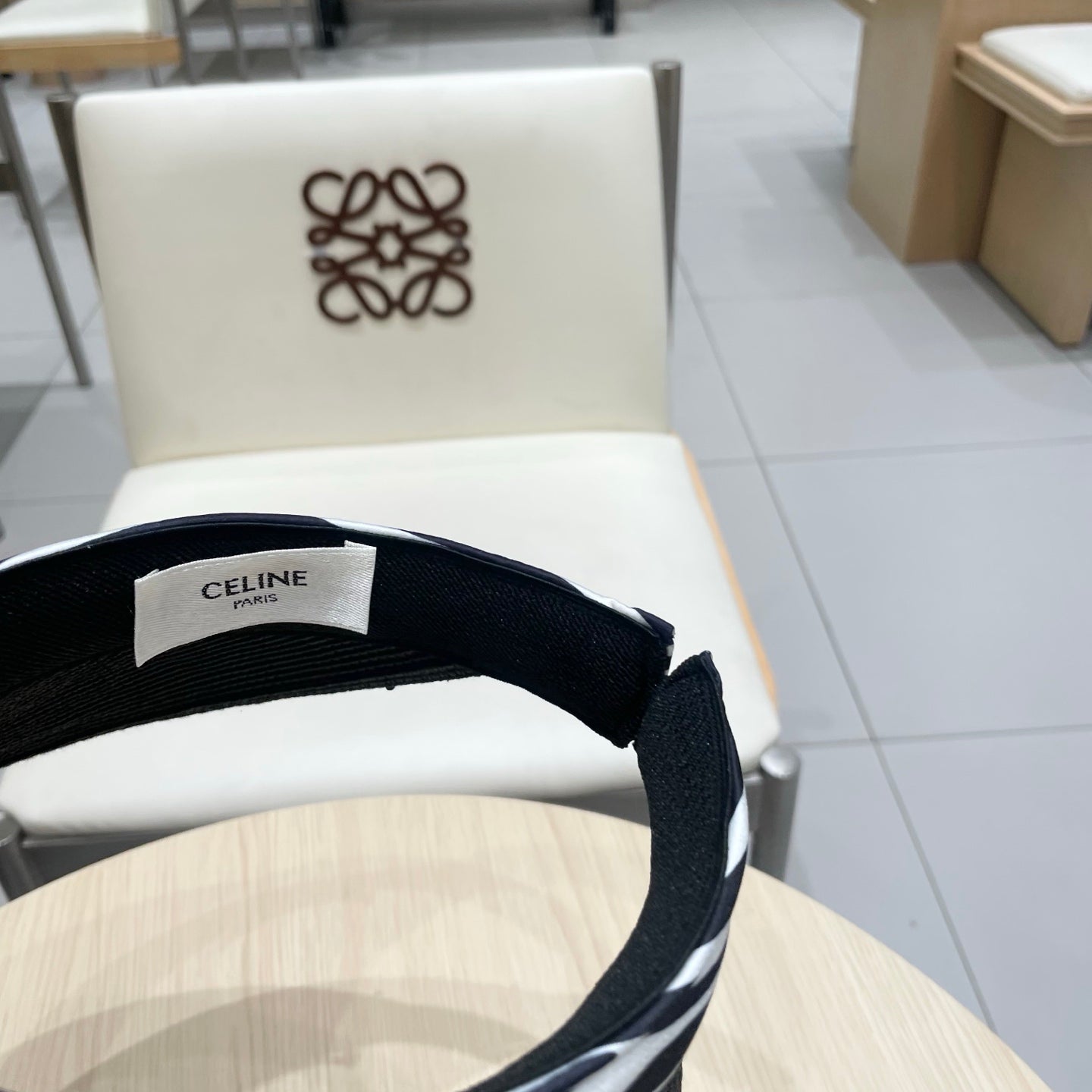 VISOR HAT MODEL 652215 IN BLACK WOVEN STRAW