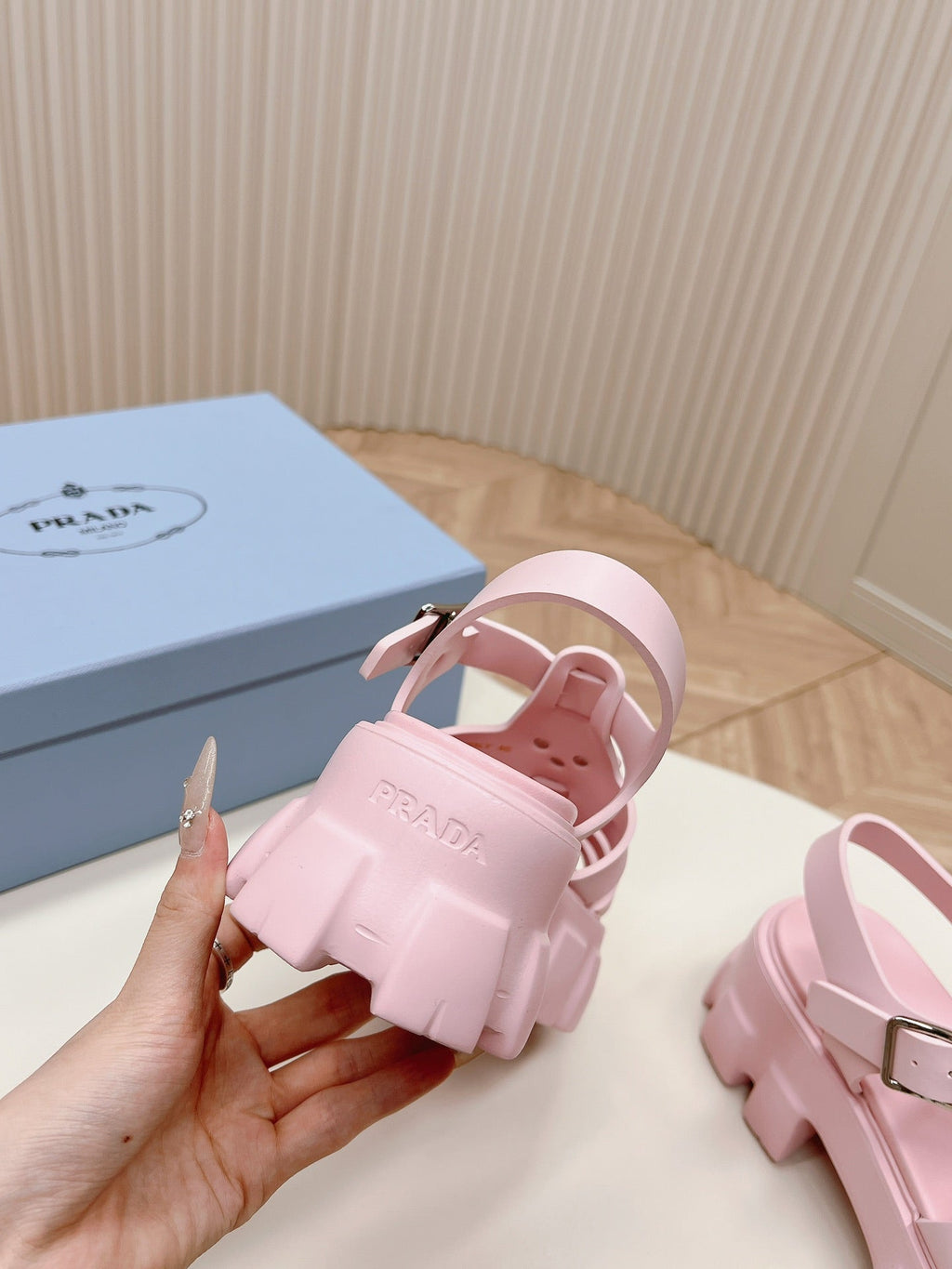 Pra Rubber Monolith Sandals 55 Pink