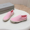 SLIP-ON SNEAKERS GRAFFITI IN PINK CANVAS