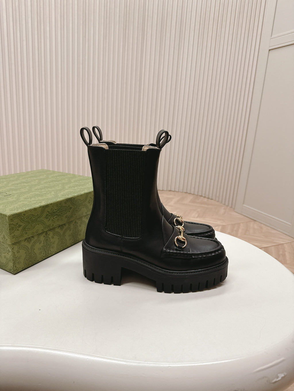 GG MARTIN HORSEBIT BOOTS IN BLACK IMPORTED CALFSKIN