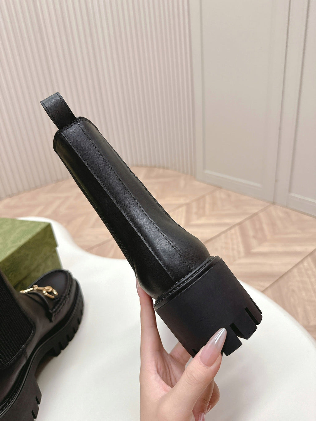 GG MARTIN HORSEBIT BOOTS IN BLACK IMPORTED CALFSKIN