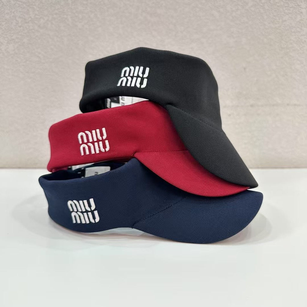 MM VISOR CAP FABRIC LOGO EMBROIDERY