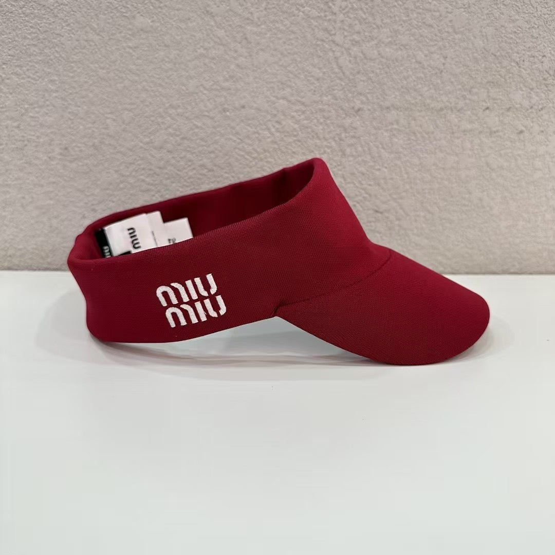 MM VISOR CAP FABRIC LOGO EMBROIDERY