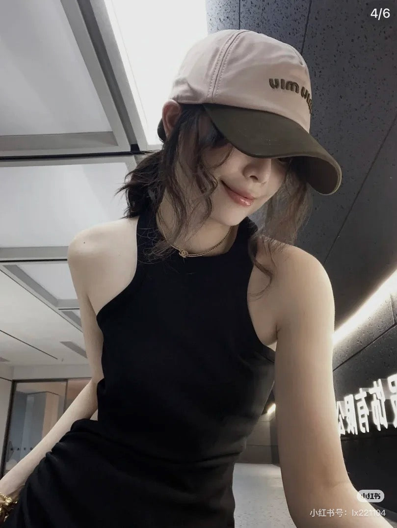 MM BASEBALL CAP IN SHAMPOO PINK FABRIC WITH LOGO EMBROIDERY