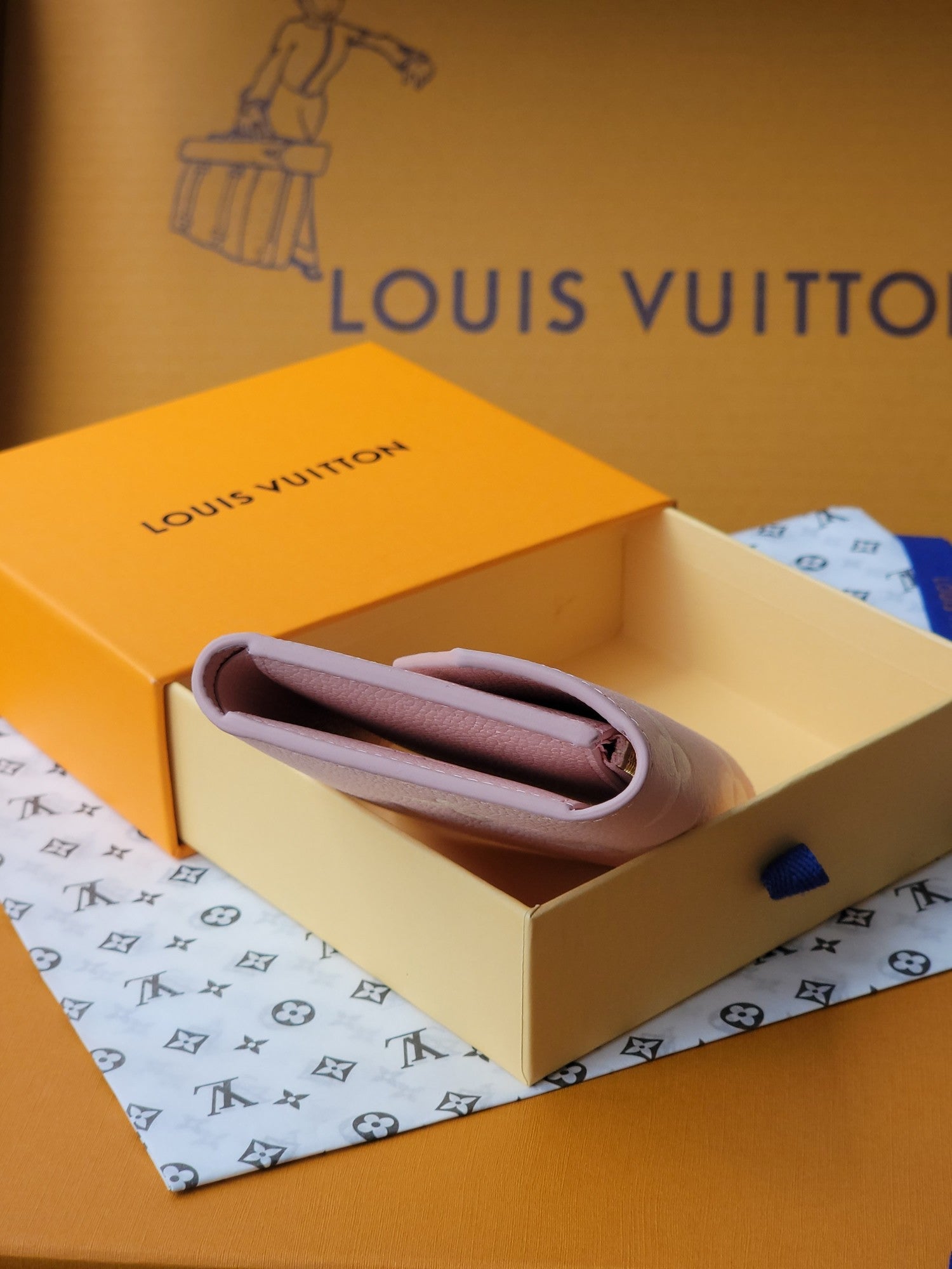 VICTORINE WALLET 12 IN LIGHT PINK MONOGRAM EMPREINTE CALFSKIN