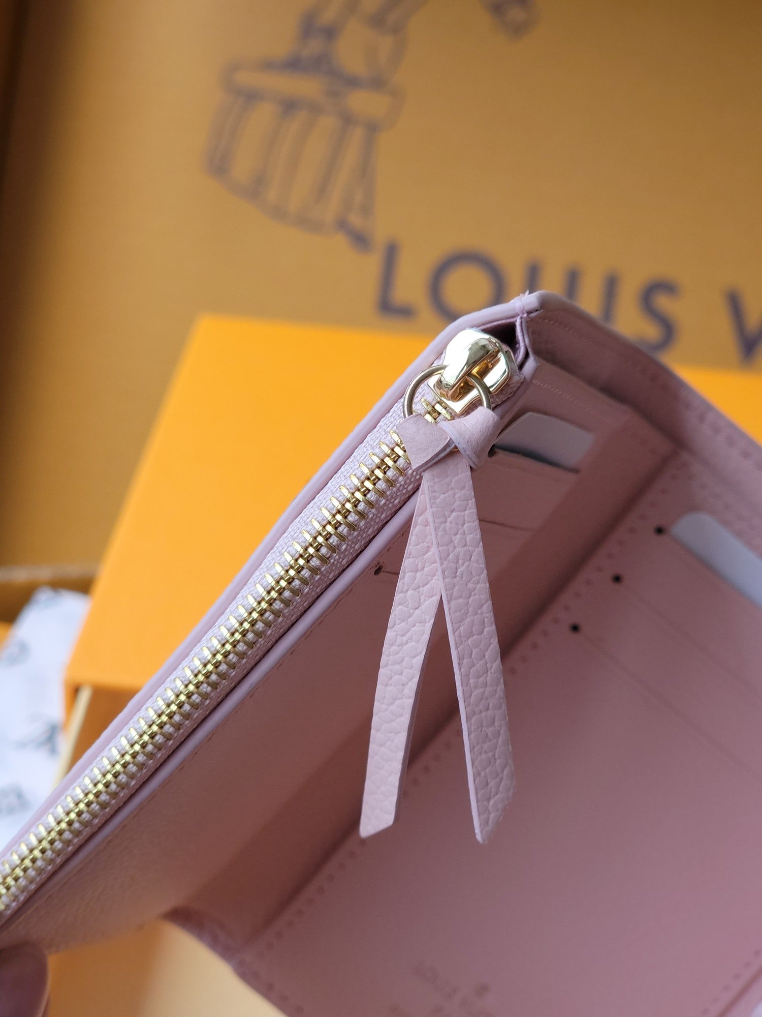 VICTORINE WALLET 12 IN LIGHT PINK MONOGRAM EMPREINTE CALFSKIN