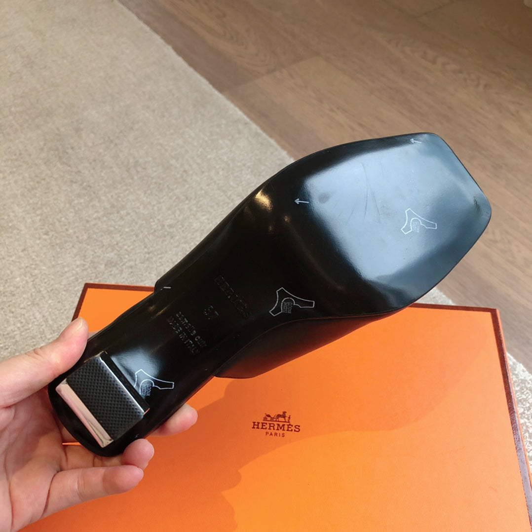 ICONIQUE 60 SANDAL BLACK CALFSKIN