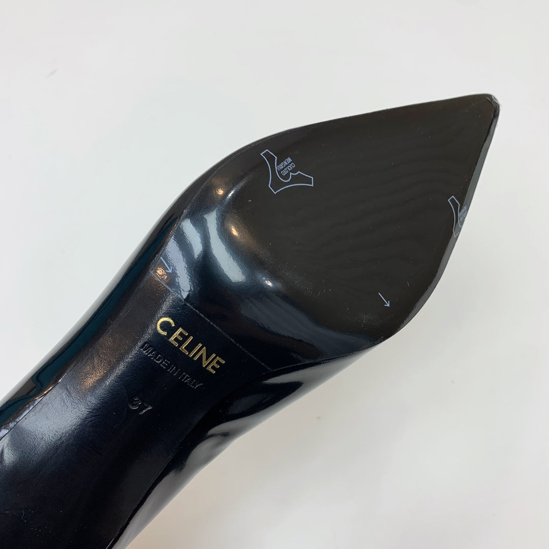 MEDIUM-HEELED 50MM PUMP IN BLACK CALFSKIN