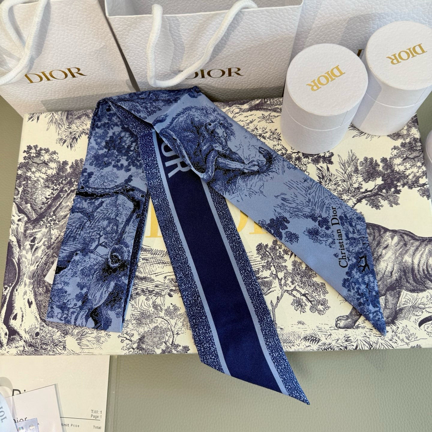 DIOR TWILLY 100 CM IN SILK 714365