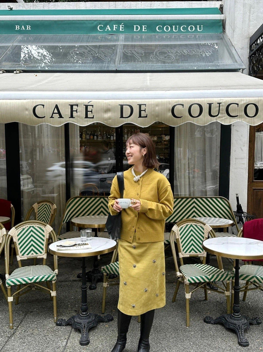 PRADA 25S SUEDE MIDI SKIRT 561