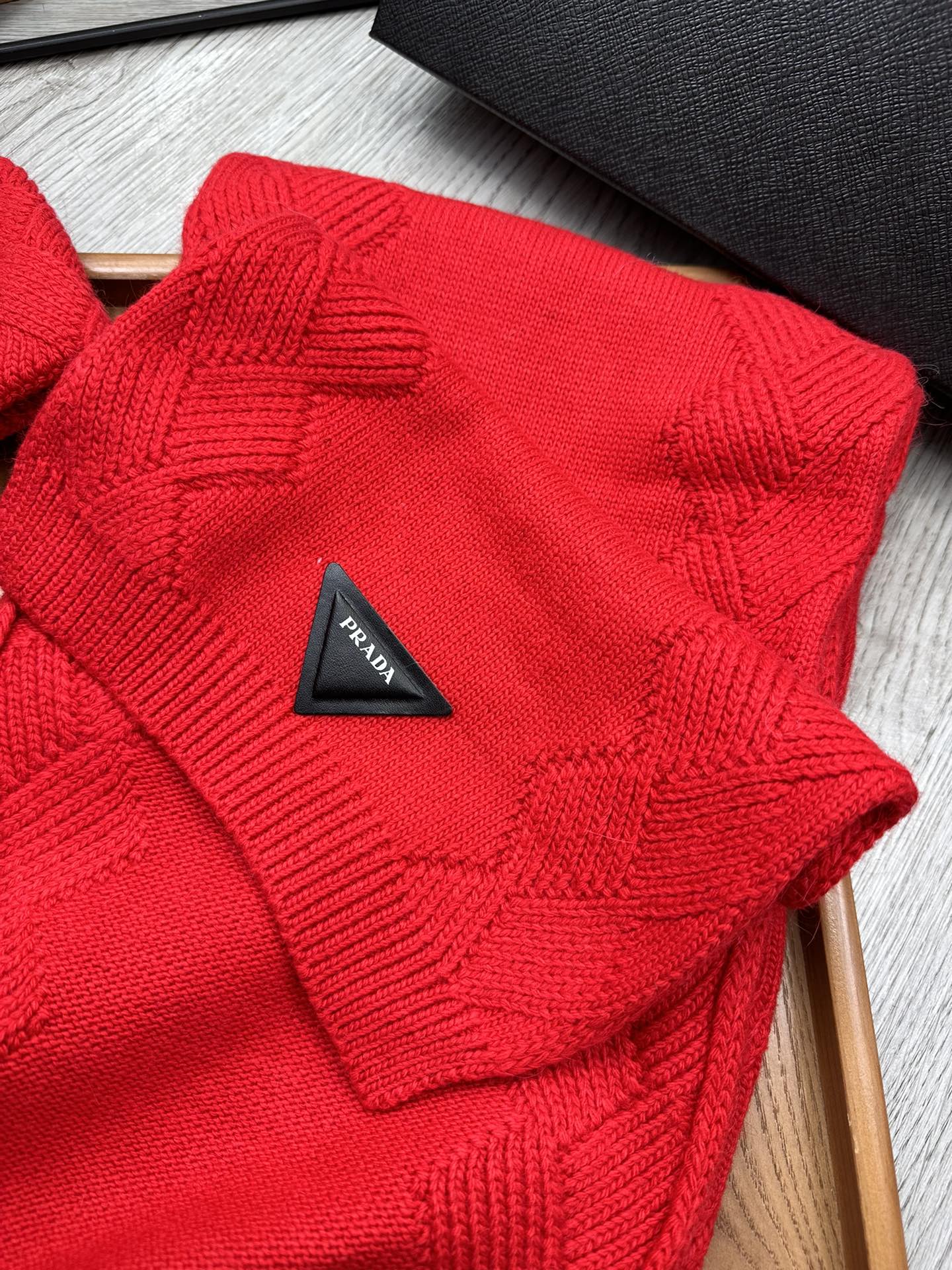 SET SCARF AND HAT IN CHERRY RED WOOL AND RABBIT FUR 397409