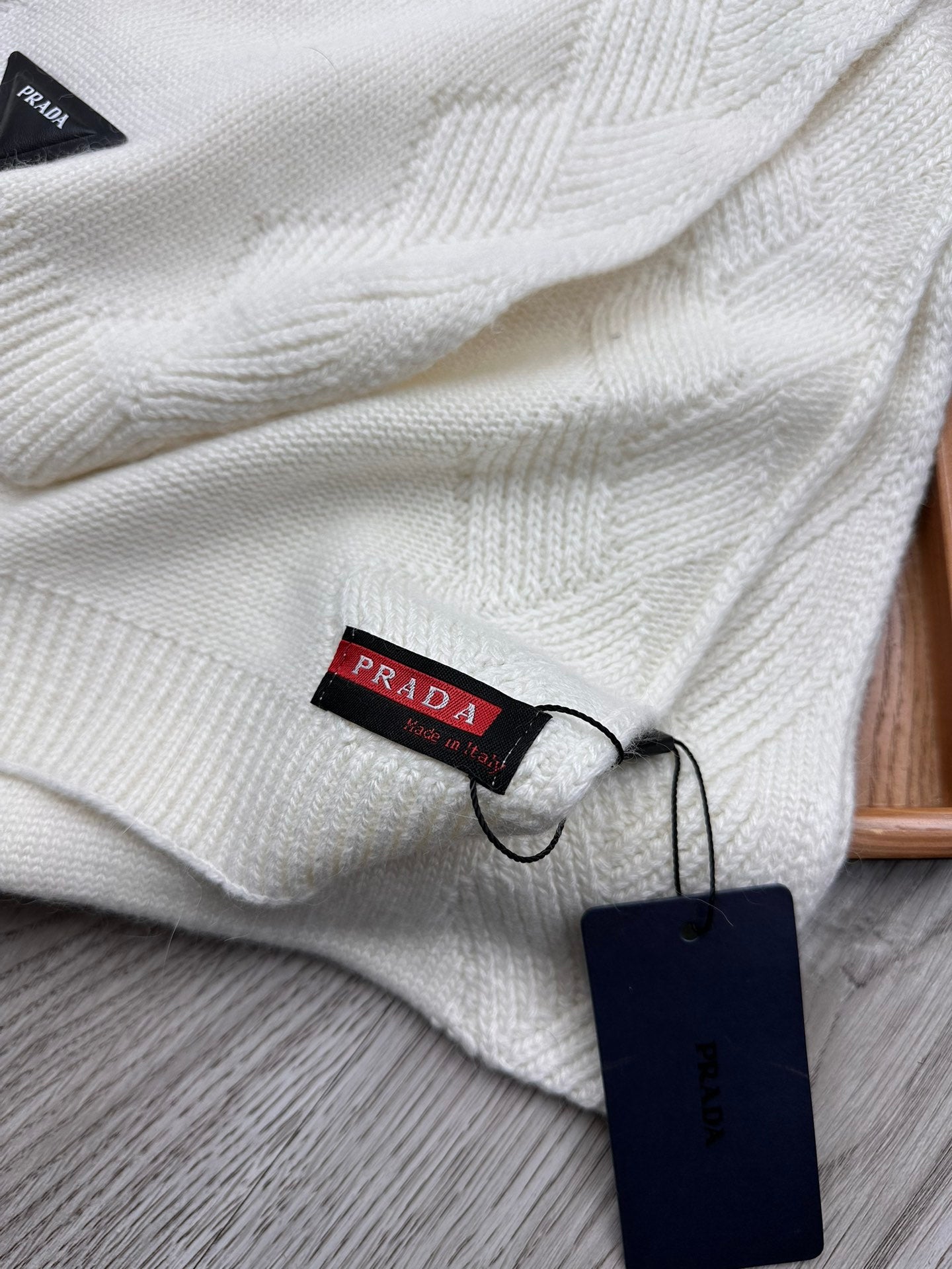 SET SCARF AND HAT IN WHITE WOOL AND RABBIT FUR 397408