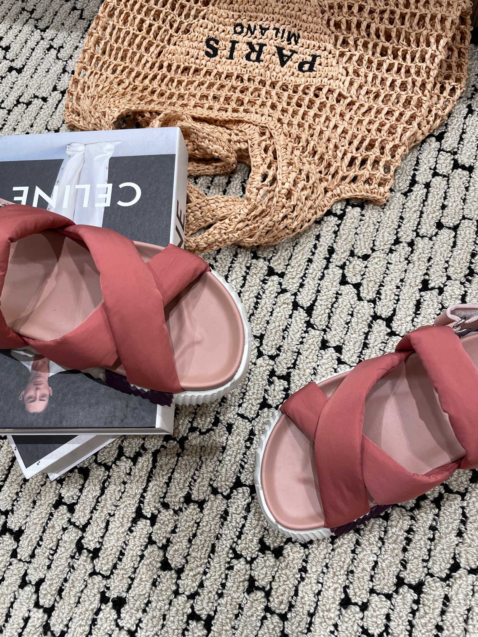 ELECTRIC SANDAL ROUGE CALFSKIN