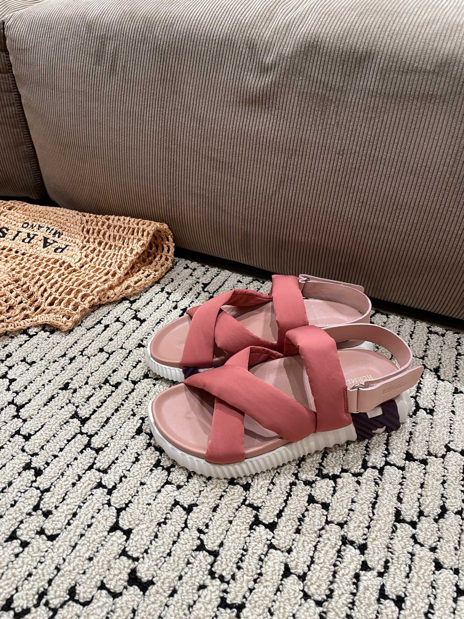 ELECTRIC SANDAL ROUGE CALFSKIN