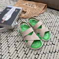 ELECTRIC SANDAL GREEN MIX LIGHT GRAY SUEDE