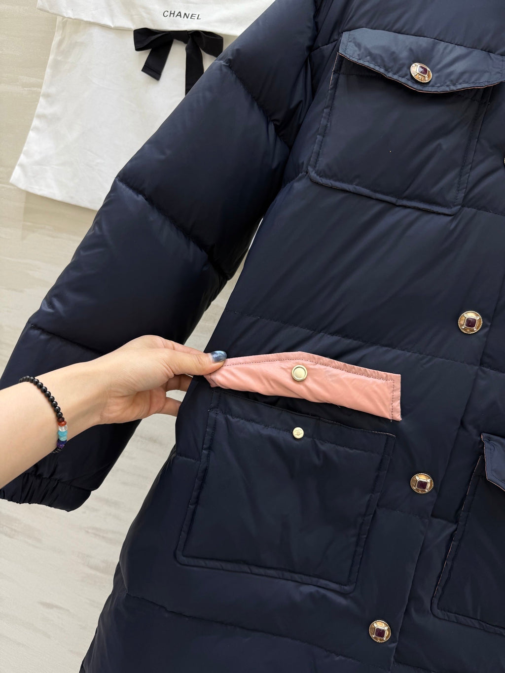 CHANEL 25S COCO NEIGE LONG COAT 483