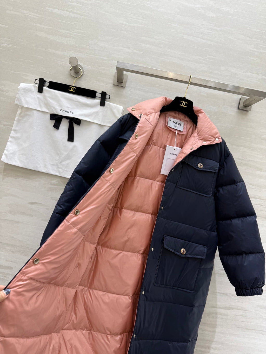 CHANEL 25S COCO NEIGE LONG COAT 483