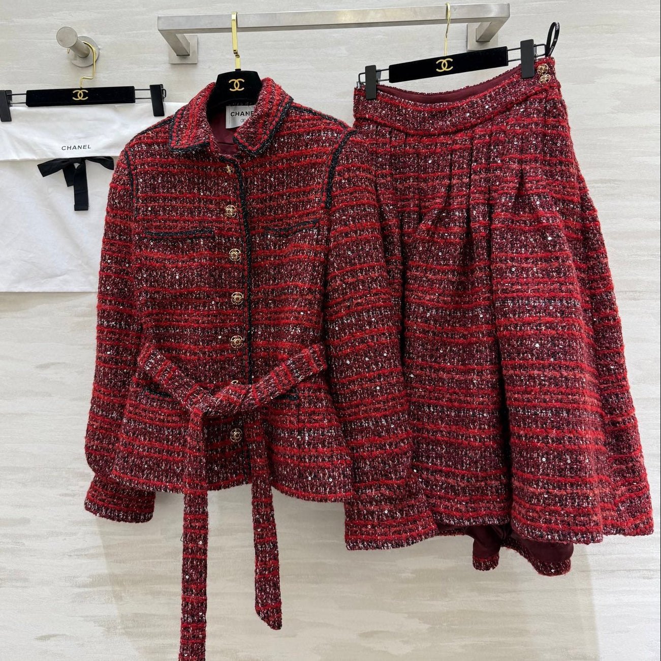 CHANEL 25S TWEED SUIT SET 633