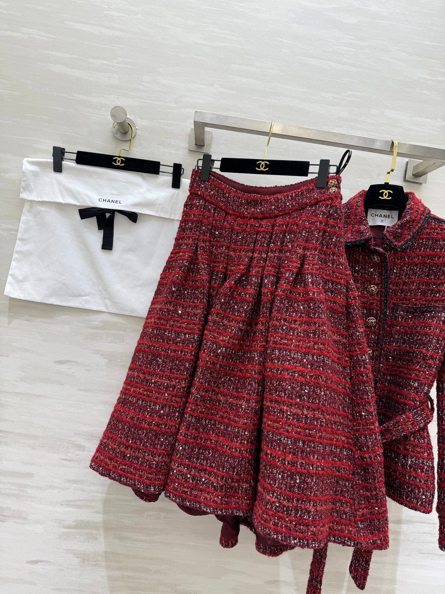 CHANEL 25S TWEED SUIT SET 633