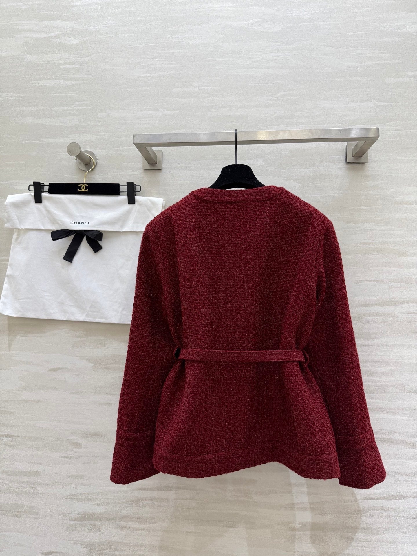 CHANEL 25S V-NECK TWEED JACKET 609