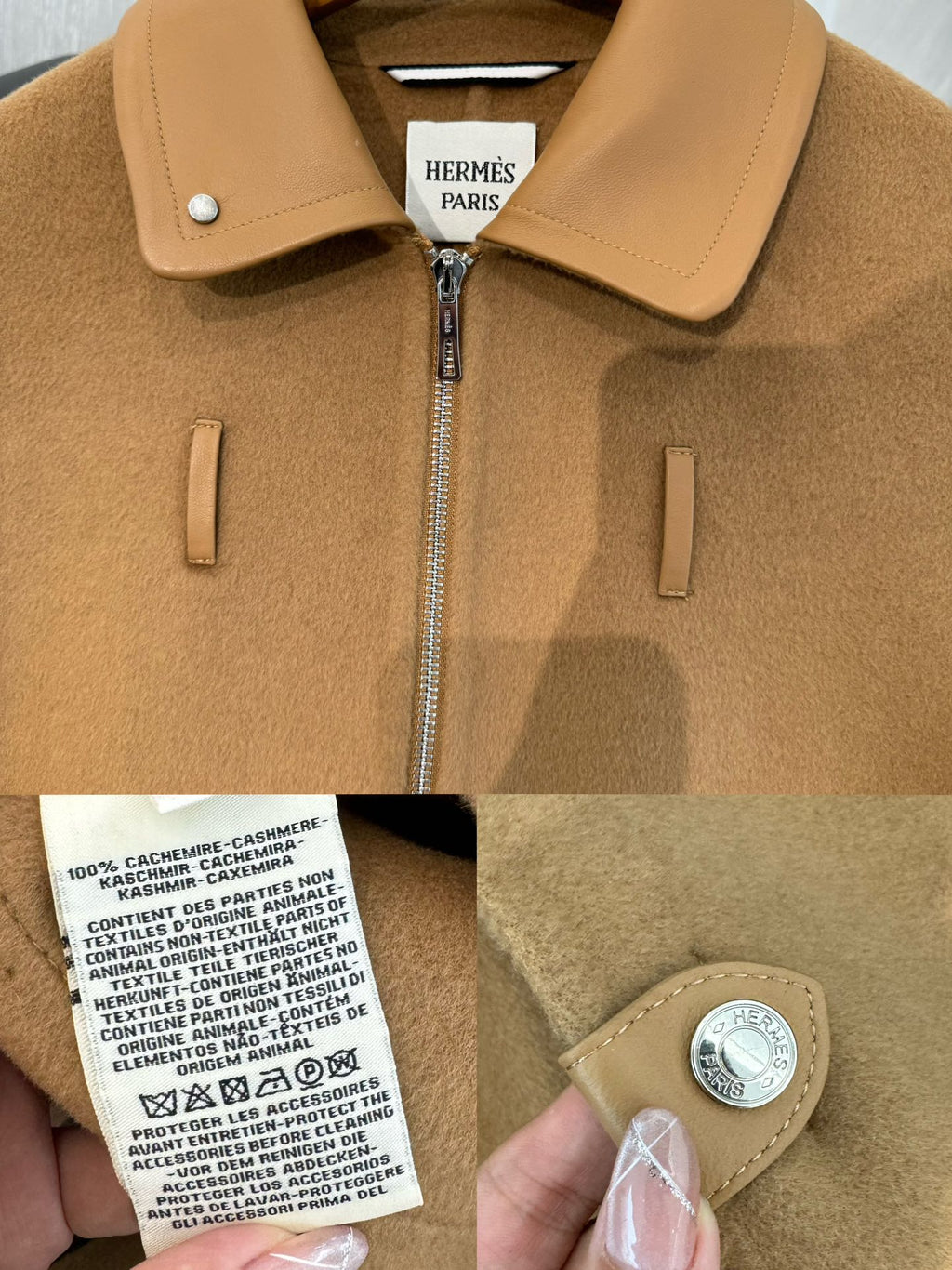 HERMES 25S MID-LENGTH CASHMERE COAT 285