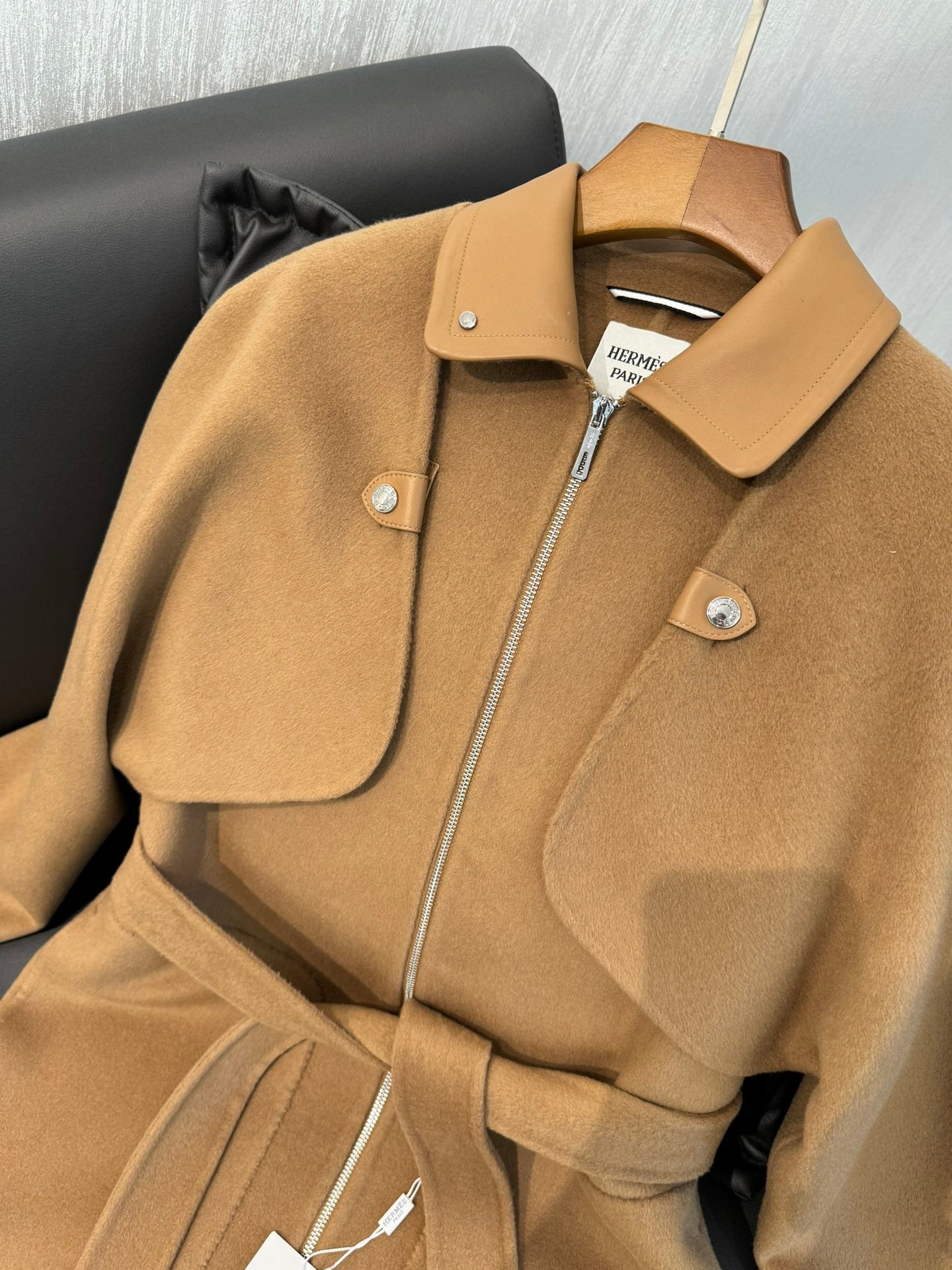 HERMES 25S MID-LENGTH CASHMERE COAT 285