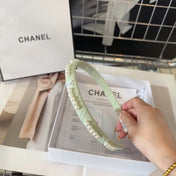 HEADBAND GREEN PASTEL SILK 168620