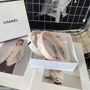 HEADBAND EMBELLISHED FLOWER AND PEARL IN LIGHT PINK SILK 194315