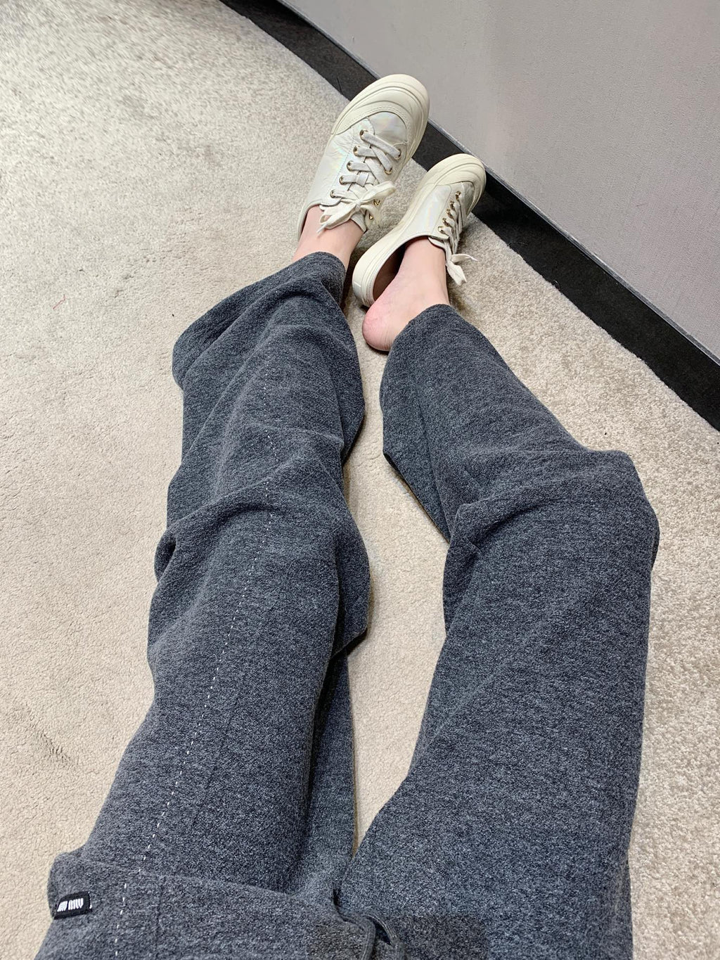 MIUMIU WIDE-LEG PANTS STYLE 657