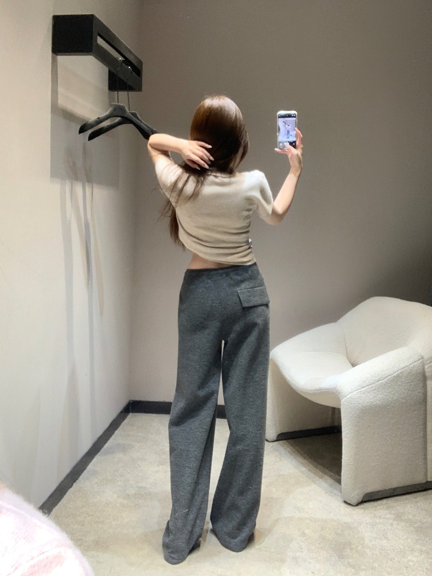 MIUMIU WIDE-LEG PANTS STYLE 657