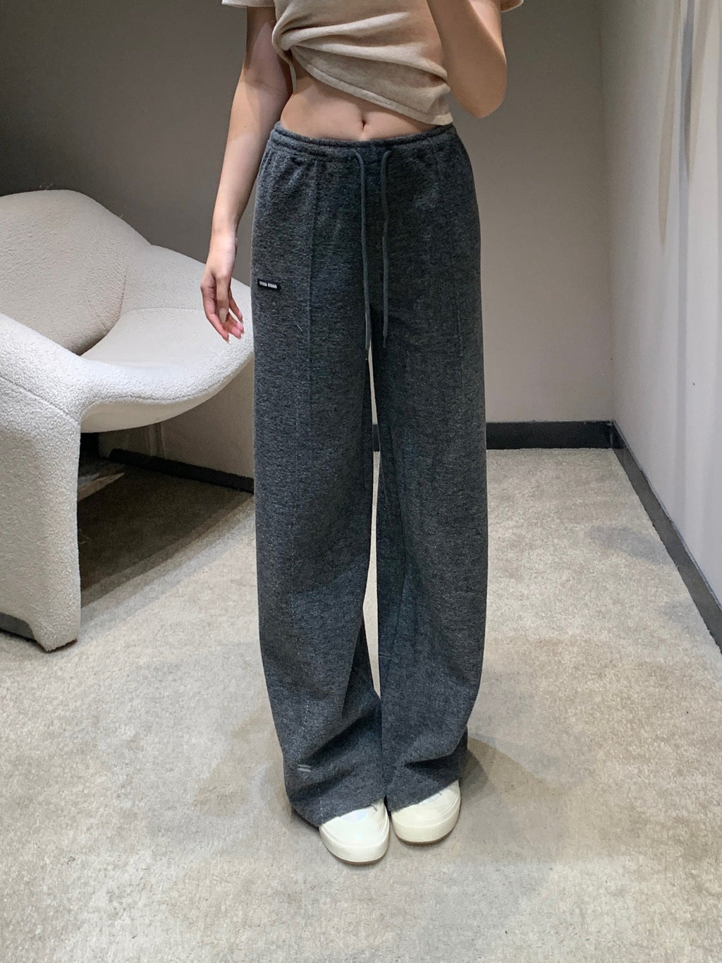 MIUMIU WIDE-LEG PANTS STYLE 657