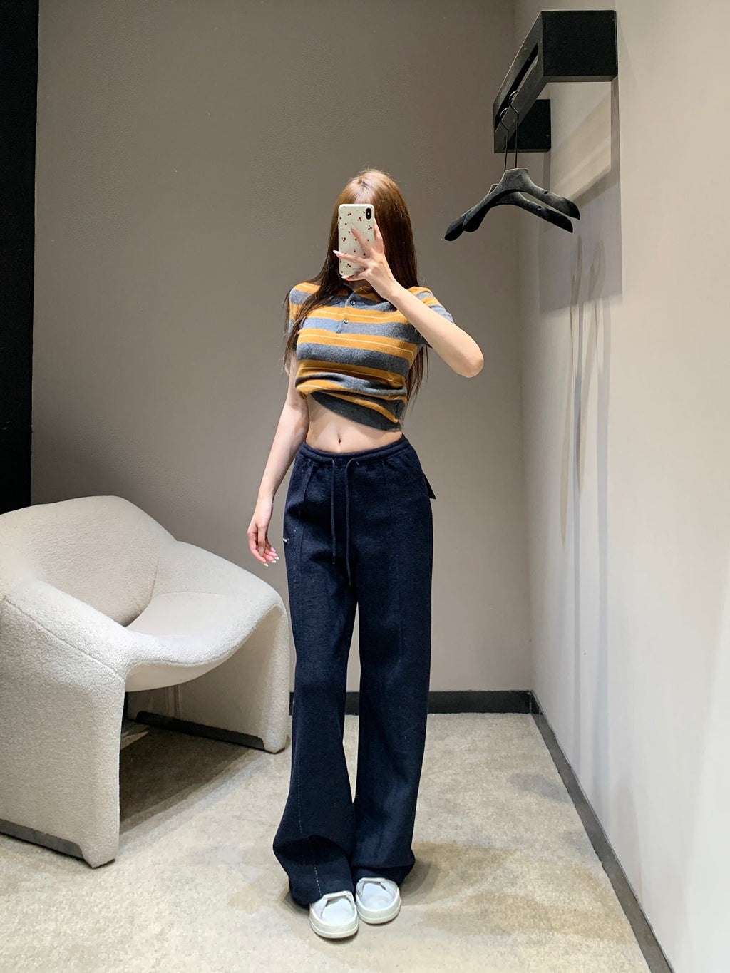 MIUMIU WIDE-LEG PANTS STYLE 656