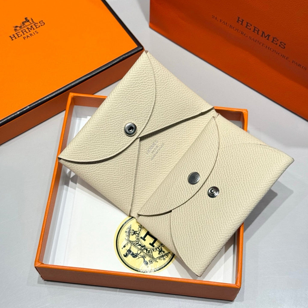 CALVI DUO COMPACT CARD HOLDER IN NATA EPSOM CALFSKIN