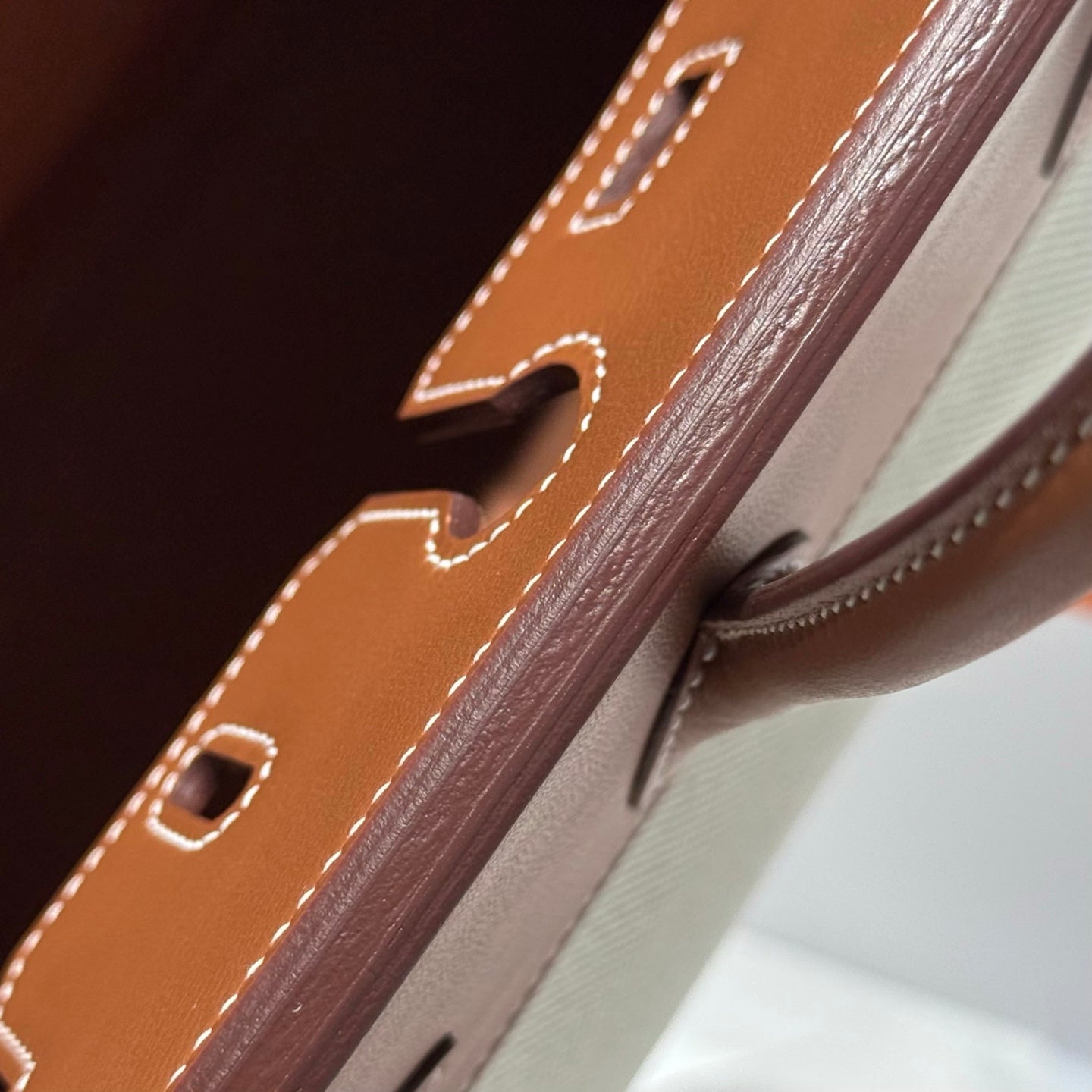 HM BIRKIN 25CM IN VEAU BARENIA SWIFT CALFSKIN ERCU TOILE CANVAS