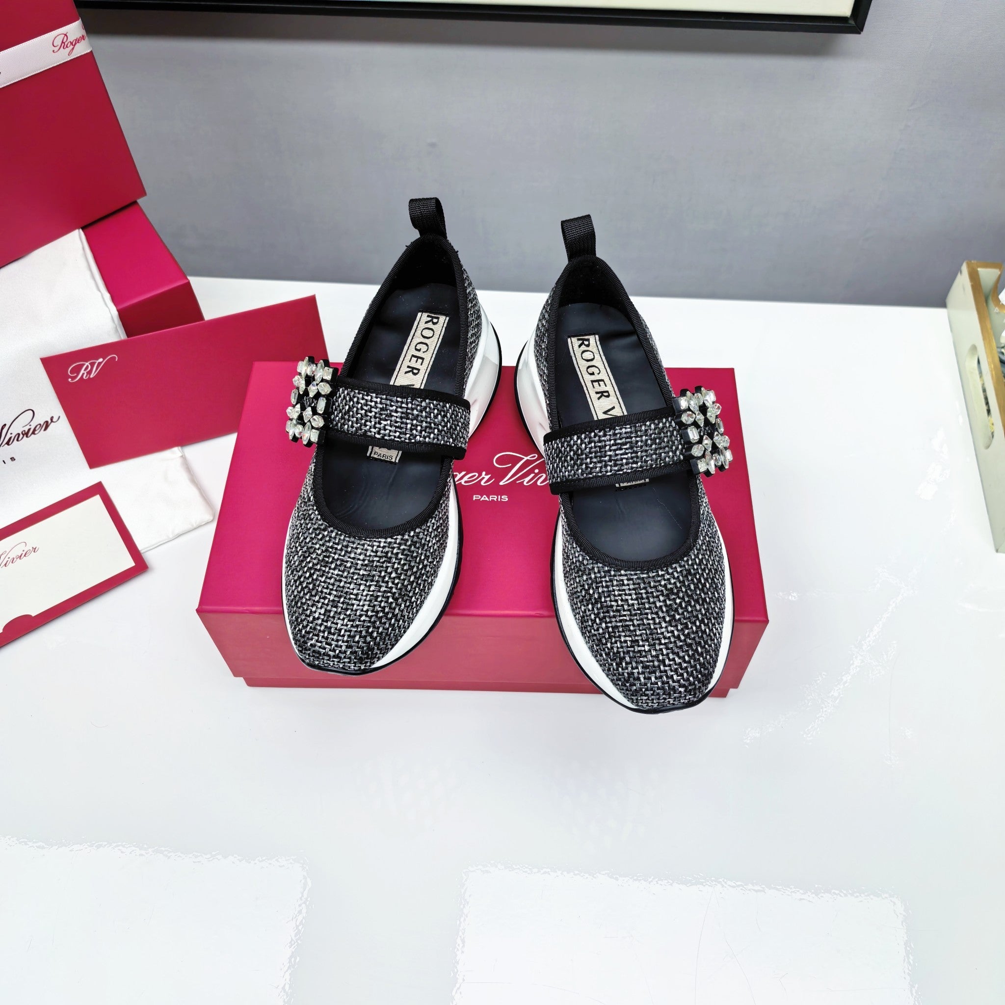 VIV' RUN BABIES SNEAKERS IN BLACK LUREX