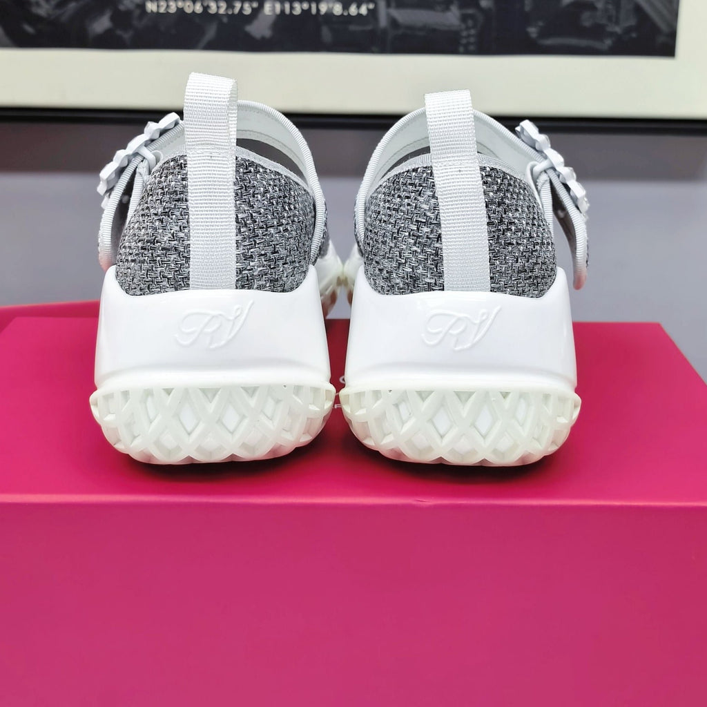 VIV' RUN BABIES SNEAKERS IN SILVER LUREX