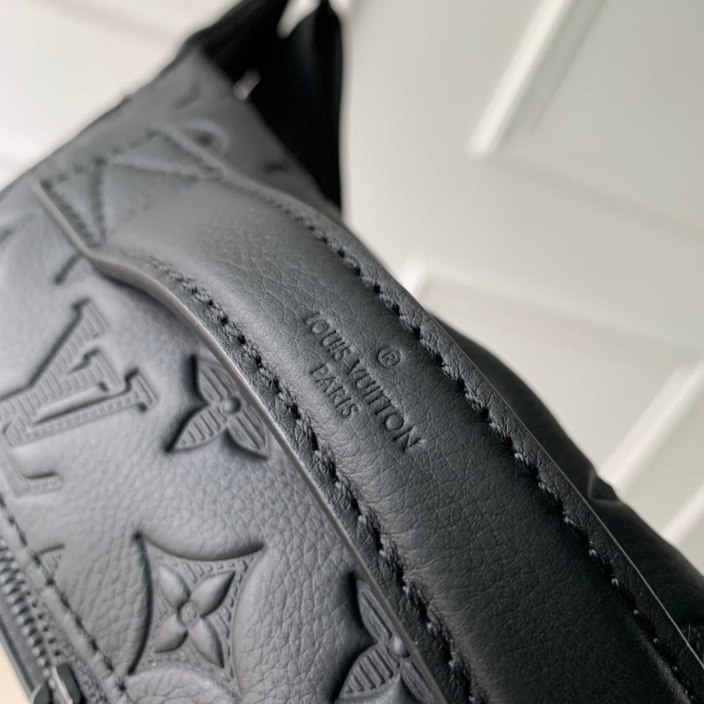 RUSH BUMBAG 30 IN BLACK MONOGRAM SHADOW CALFSKIN